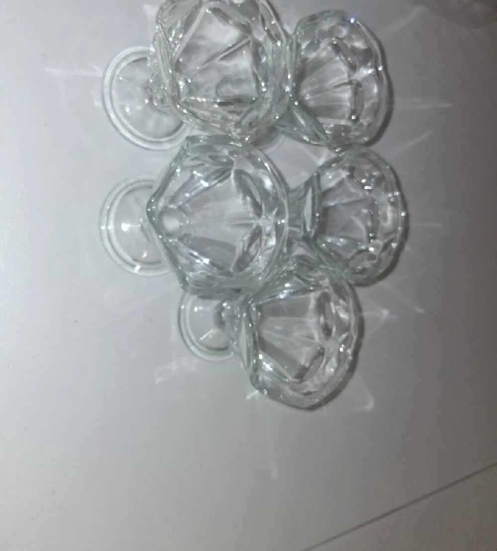 Set of 5 Clear Glass Dessert Cups Anchor